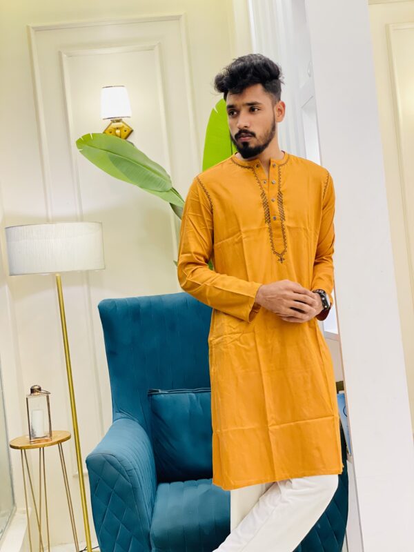 Mens Premium Embroidery Panjabi - Image 2