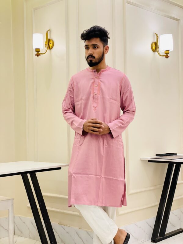 Mens Premium Embroidery Panjabi - Image 2