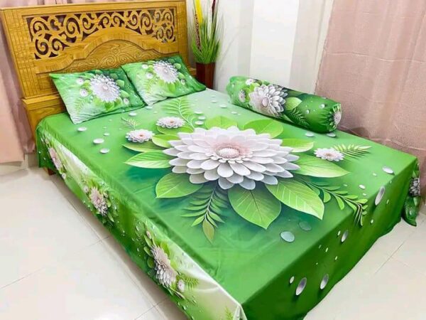 স্টাইলিশ থ্রিডি ডিজাইন বেডশীট
