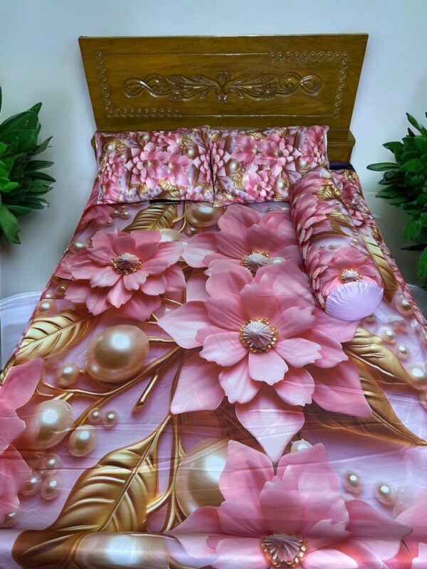 স্টাইলিশ থ্রিডি ডিজাইন বেডশীট - Image 3