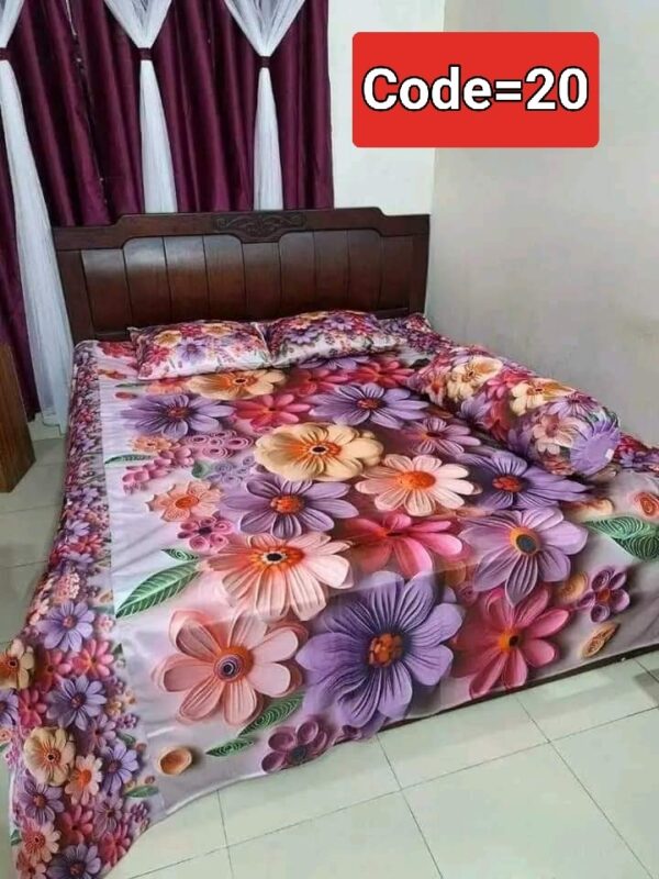 স্টাইলিশ থ্রিডি ডিজাইন বেডশীট - Image 2