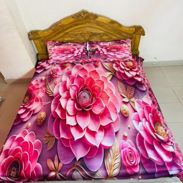 স্টাইলিশ থ্রিডি ডিজাইন বেডশীট - Image 3